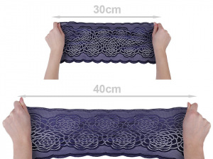 Elastická krajka / vsadka / běhoun šíře 20 cm