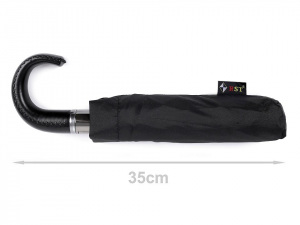 Pánský skládací vystřelovací deštník s koženou rukojetí