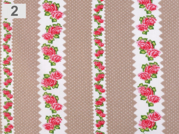 Bavlněná látka růže