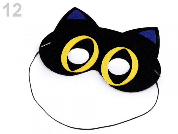 Dětská karnevalová maska - škraboška filcová zvířátka