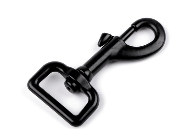 Mohutná kovová karabina s obrtlíkem průvlek 25 mm