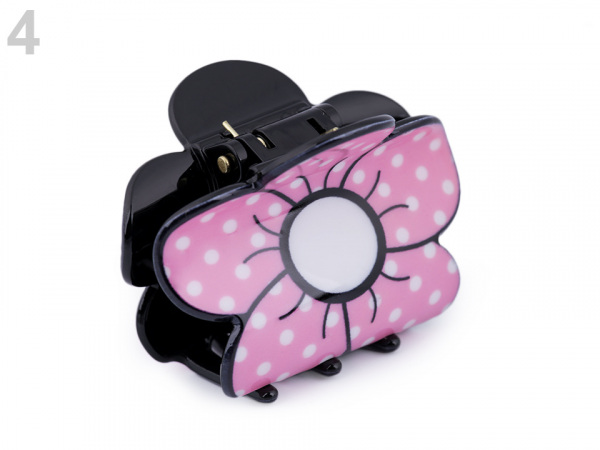 Skřipec do vlasů květ, jahoda, třešně, pusa