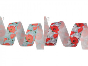 Stuha vlčí máky šíře 25 mm