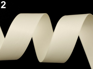 Atlasová / hedvábná stuha oboulící šíře 26 mm matná