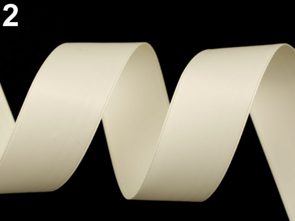 Atlasová / hedvábná stuha oboulící šíře 26 mm matná