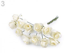 Růže na drátku / polotovar na vývazky Ø16 mm