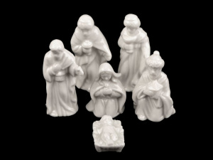 Keramický betlém miniatury