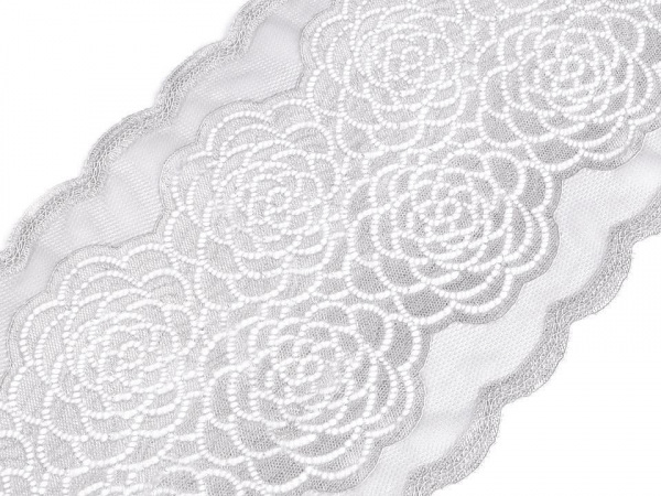 Elastická krajka / vsadka / běhoun šíře 20 cm