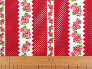 Bavlněná látka růže