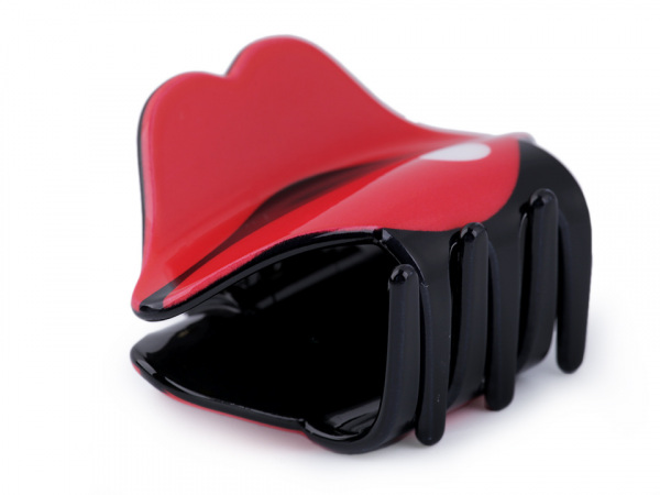 Skřipec do vlasů květ, jahoda, třešně, pusa