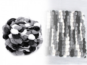 Pletací příze s bambulkami 120 g