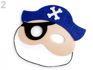 Dětská karnevalová maska - škraboška pirát