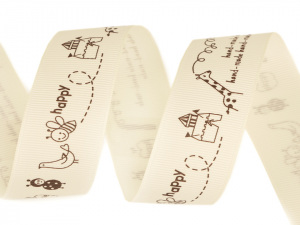 Rypsová stuha Hand made šíře 25 mm