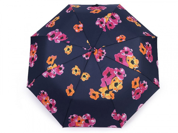 Dámský skládací vystřelovací deštník květy