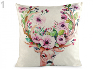 Povlak na polštář jelen 44x44 cm