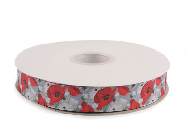 Stuha vlčí máky šíře 25 mm