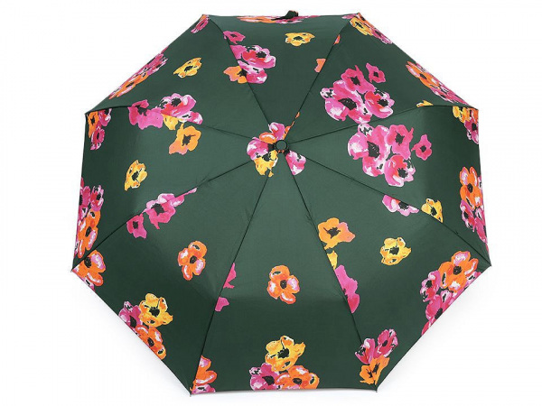 Dámský skládací vystřelovací deštník květy
