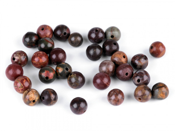Minerálové korálky Jaspis mocca Ø6 mm