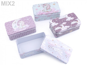 Plechová krabička jednorožec