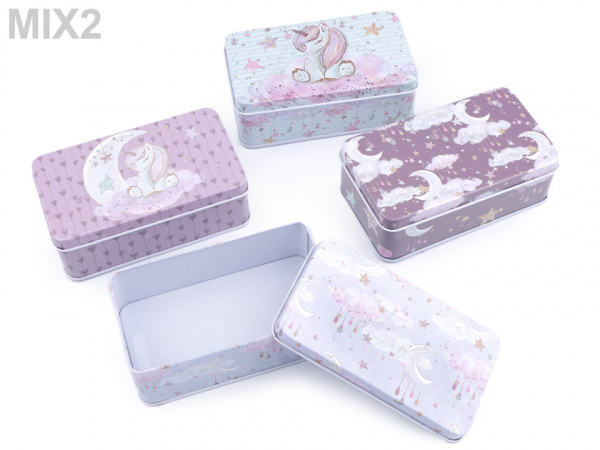 Plechová krabička jednorožec