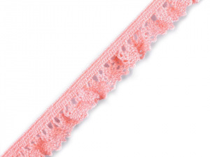 Bavlněná krajka / volánek šíře 10 mm paličkovaná elastická
