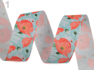 Stuha vlčí máky šíře 25 mm