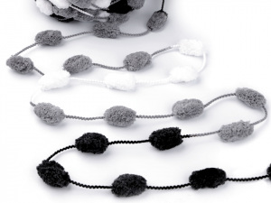 Pletací příze s bambulkami 120 g