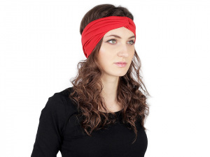 Látková čelenka pin-up překřížená