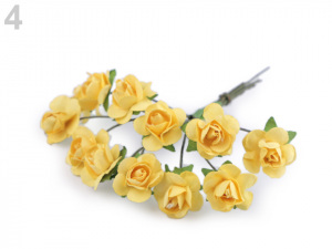 Růže na drátku / polotovar na vývazky Ø16 mm
