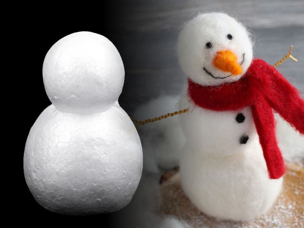 Sněhulák 6,4x8,8 cm polystyren