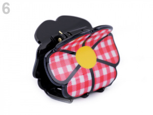 Skřipec do vlasů květ, jahoda, třešně, pusa