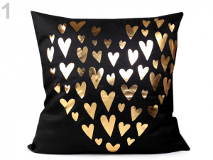 Povlak na polštář srdce, love 45x45 cm
