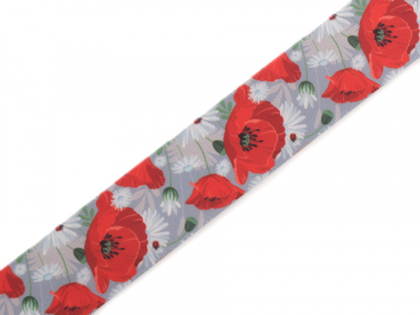 Stuha vlčí máky šíře 25 mm