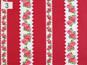 Bavlněná látka růže