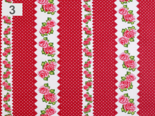 Bavlněná látka růže