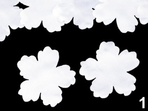 Polotovar k výrobě květů Ø50 mm saténový