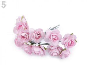 Růže na drátku / polotovar na vývazky Ø16 mm