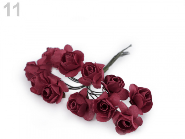Růže na drátku / polotovar na vývazky Ø16 mm