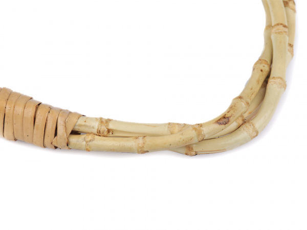 Bambusová ucha na tašky splétaná 15x19 cm