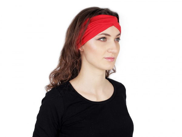 Látková čelenka pin-up překřížená