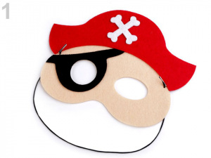 Dětská karnevalová maska - škraboška pirát