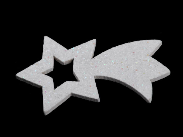 Samolepicí kometa s glitry