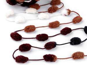 Pletací příze s bambulkami 120 g