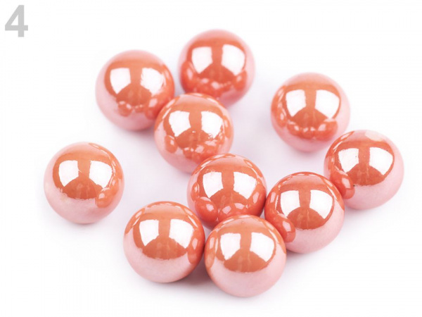 Dekorační kuličky / perly bez dírek Ø8 mm lesklé