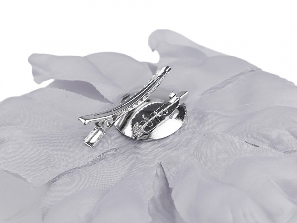 Brož / ozdoba růže s perleťovým leskem Ø13 cm