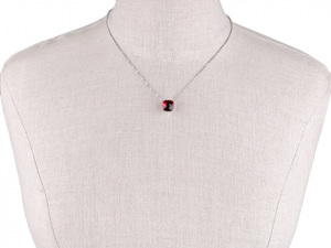 Náhrdelník z nerezové oceli s broušeným kamenem