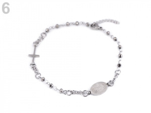 Náramek z nerezové oceli růženec