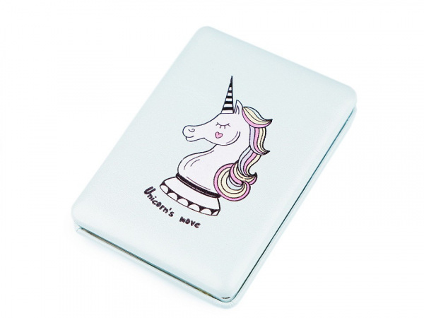 Kosmetické zrcátko jednorožec, duha, plameňák, srdce