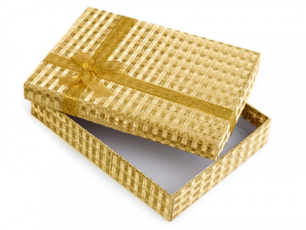 Krabička exklusivní s mašlí 12x16 cm