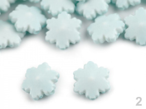 Dekorační plastová vločka / korálek Ø14 mm